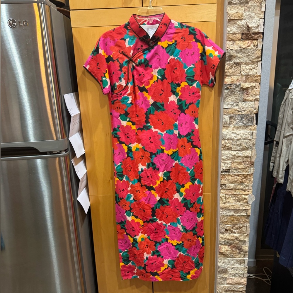Floral cheong sam dress-NEW!
